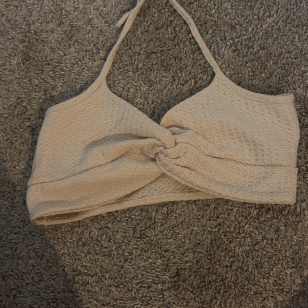 Beige Knotted Women's Top
